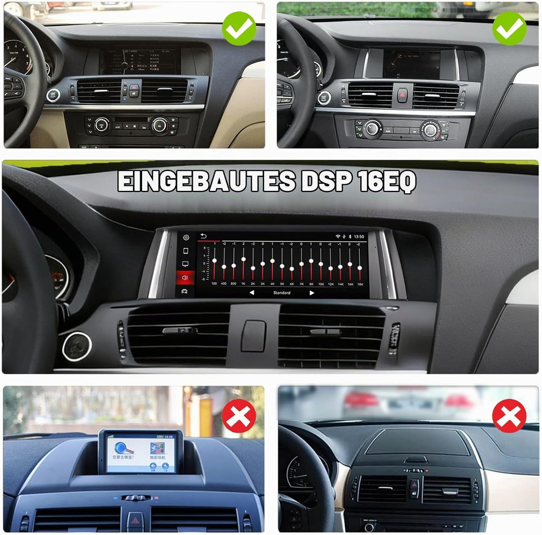 Fast Boot Linux Autoradio kompatibel mit BMW X3 X4-Reihe F25 F26 (2011-2013) CIC iDrive Upgrade | Bl