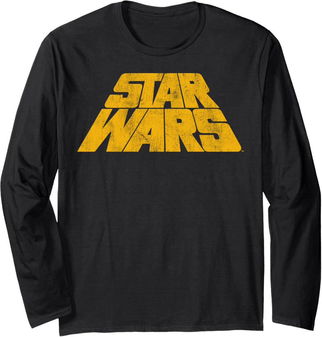Star Wars Super Simple Distressed Logo Langarmshirt