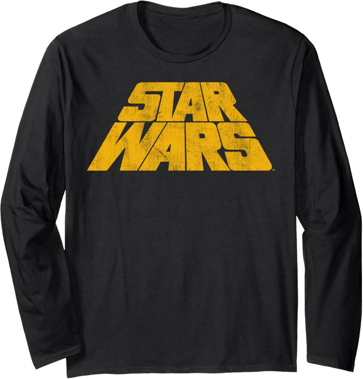 Star Wars Super Simple Distressed Logo Langarmshirt