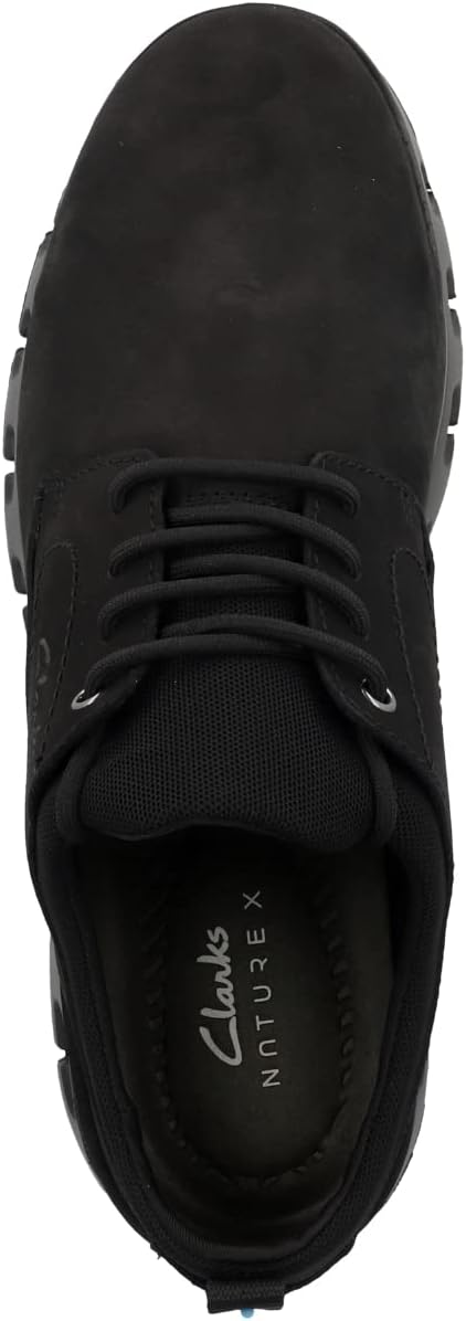 Clarks Herren Nature X Two Sneaker 42 EU Black Nubuck 26164933, 42 EU Black Nubuck 26164933