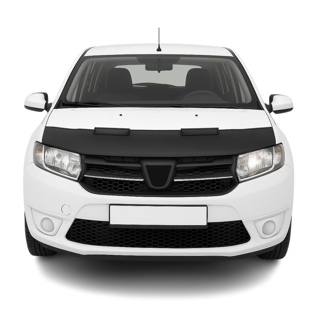 OMAC Haubenbra Steinschlagschutz Bonnet Bra kompatibel mit Dacia Sandero 2008-2012 Schwarz Halb Schw