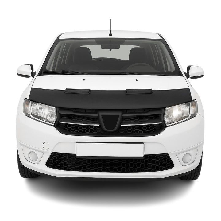 OMAC Haubenbra Steinschlagschutz Bonnet Bra kompatibel mit Dacia Sandero 2008-2012 Schwarz Halb Schw