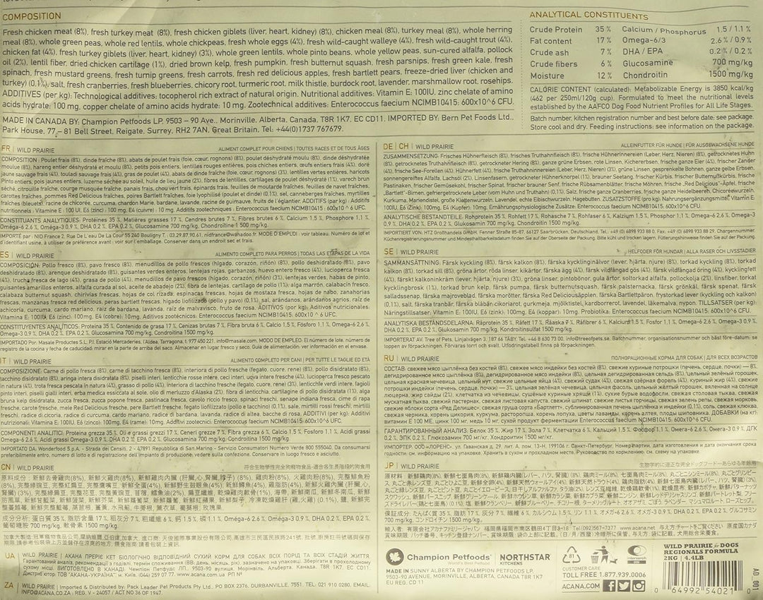 Acana Wild Prairie Dog Regionals - 2 kg Geflügel 2 kg (1er Pack), Geflügel 2 kg (1er Pack)