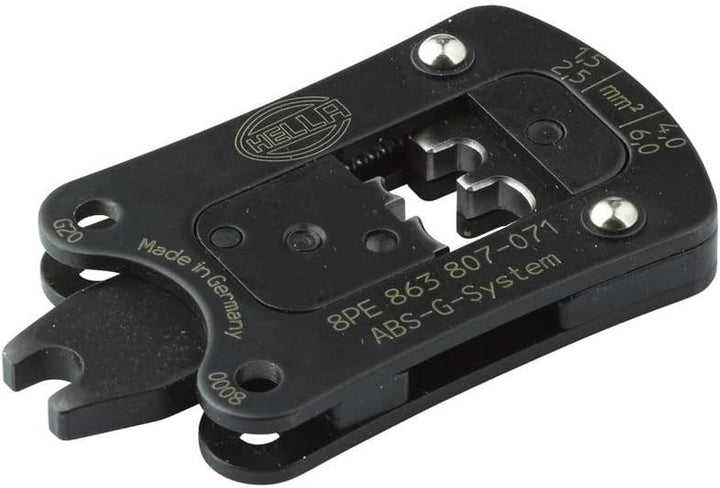 HELLA - Crimpzangeneinsatz - Metall - schwarz - Tool head ABS-G - 8PE 863 807-071