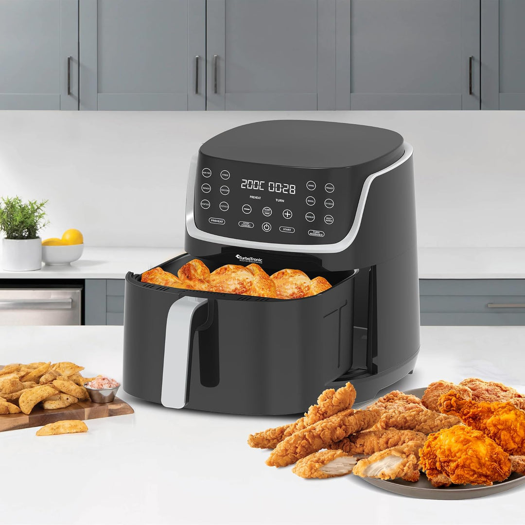 Heissluftfritteuse XL, 8 Liter - AF13D - digitale XL Heissluftfritteuse, 13 Programme, Airfryer, gro