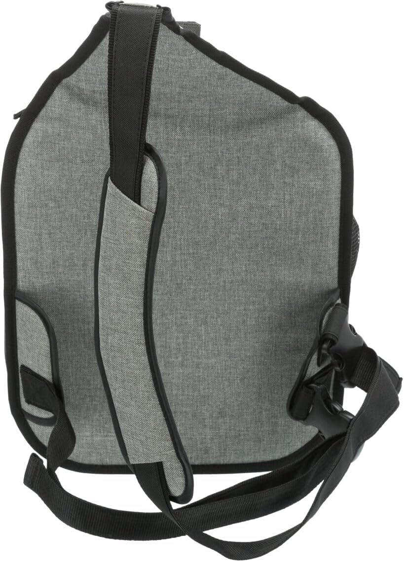 Trixie 28941 Fronttasche Savina, 30 × 33 × 26 cm, schwarz/grau