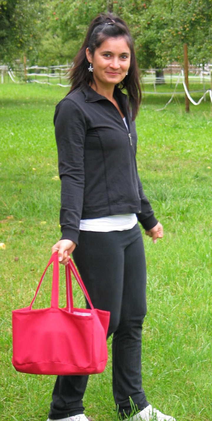 Biona Kuchentragetasche/Transportbox (Kuchen/Torten) bis Behälter ø 36 cm Höhe 20 cm, waschbar (rot)