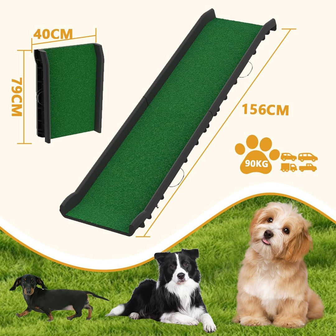 Hunderampe Klappbar Auto Hundetreppe Anti-Rutsch Hund Autorampe Kofferraumrampe Hunde-Treppe für Hau