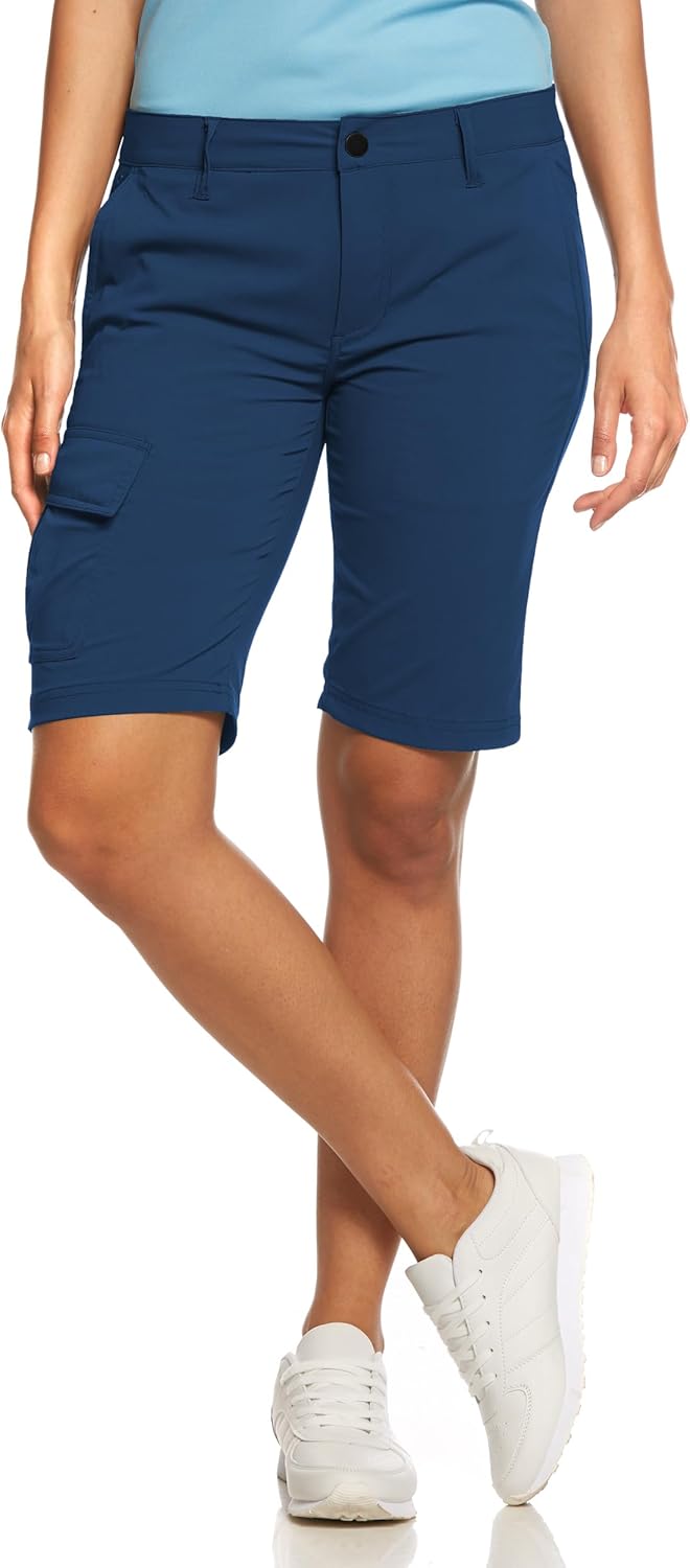 Jeff Green Damen Elastische Schnell Trocknende Kurze Leichte Outdoor Funktions Hose Mina 46 Navy Peo