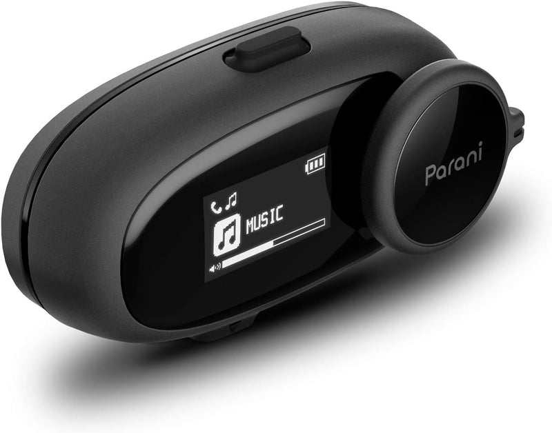 Sena Parani M10 Motorrad Bluetooth Headset Kommunikationssystem - Variante mit Bügelmikrofon Black