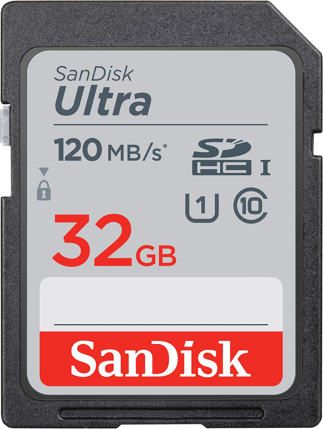 SanDisk Ultra 32GB SDHC Memory Card, Up to 120 MB/s, Class 10, UHS-I, V10 32 GB Single pack Single,