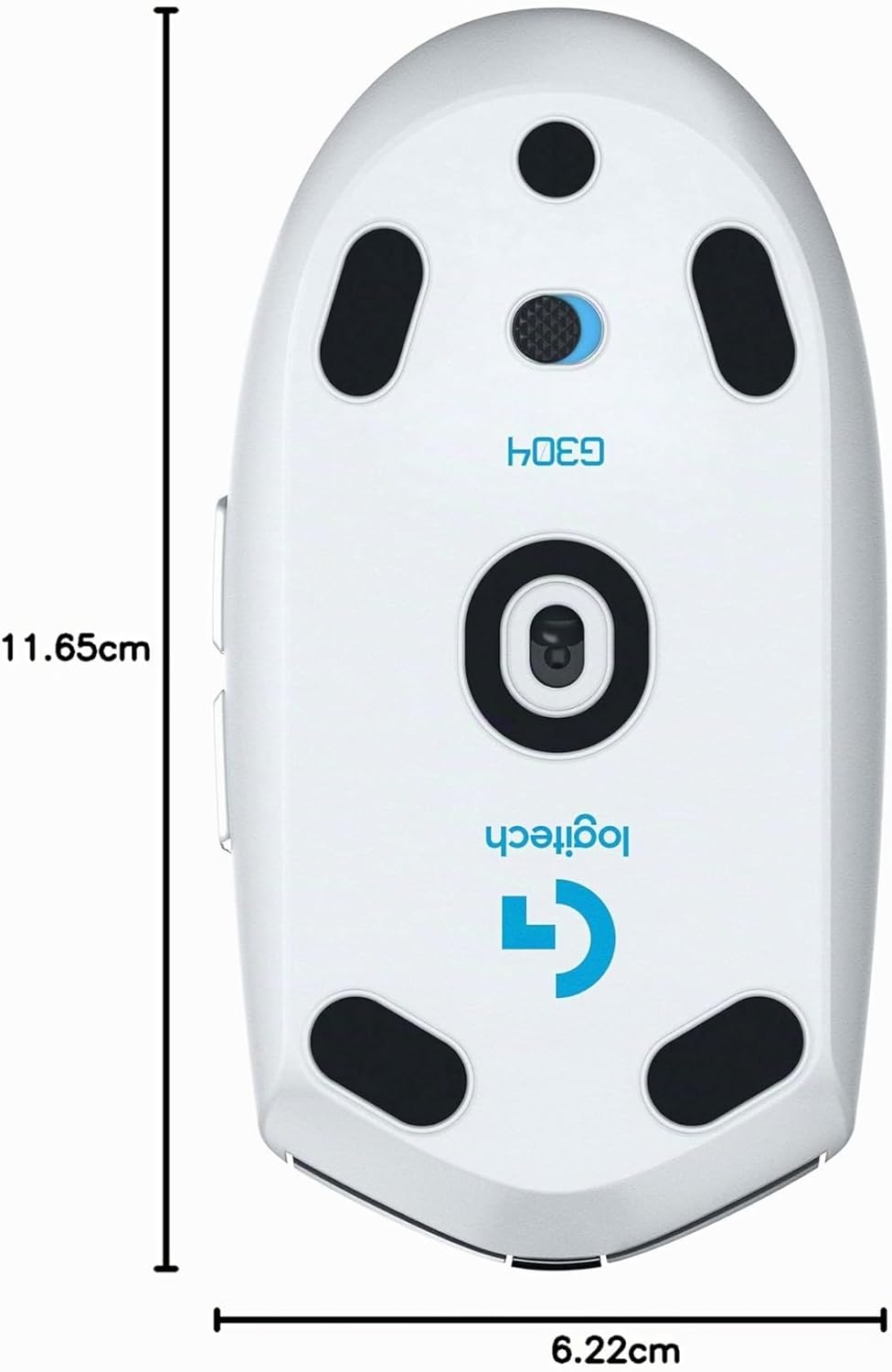 Logitech G305 LIGHTSPEED kabellose Gaming-Maus mit HERO 12K DPI Sensor, Wireless Verbindung, 6 progr