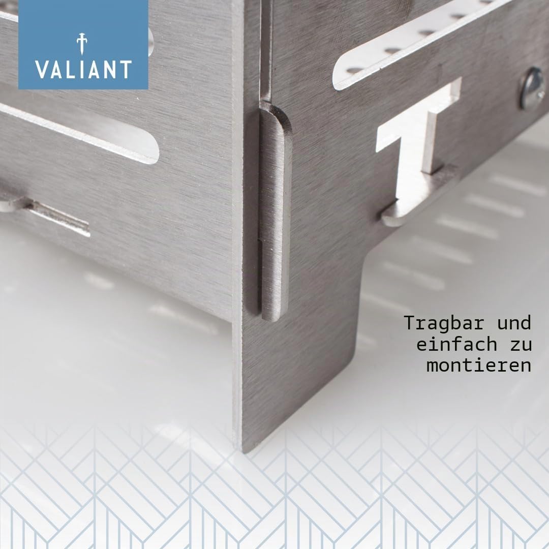 Valiant Pelletbrennerkorb Für Holzöfen Und Kamine, Edelstahl, Belüftet
