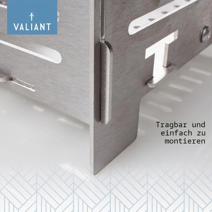 Valiant Pelletbrennerkorb Für Holzöfen Und Kamine, Edelstahl, Belüftet