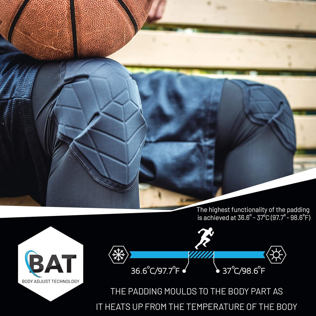 BLINDSAVE Knee Pads; Knie Sleeves, 1 Paar - schwarz Gr. S Schwarz Grösse S, Schwarz Grösse S