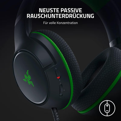 Razer Kaira X - Kabelgebundene Gaming Kopfhörer für Xbox Series X|S (TriForce 50-mm-Treiber, HyperCl