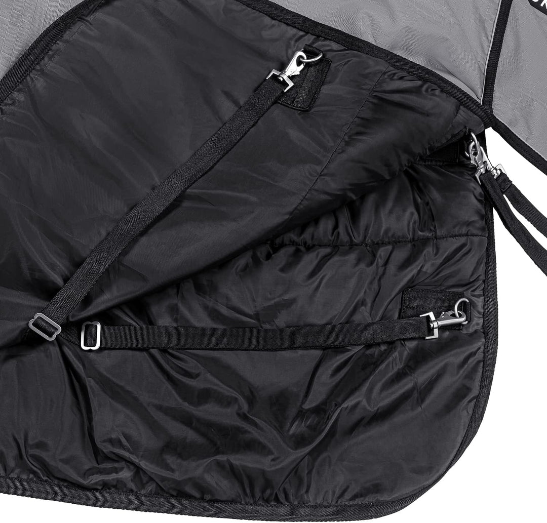 SUNRIDE Winterdecke 250g für Pferde (Helsinki) - reflektierend, 1200D Ripstop - optionales Halsteil