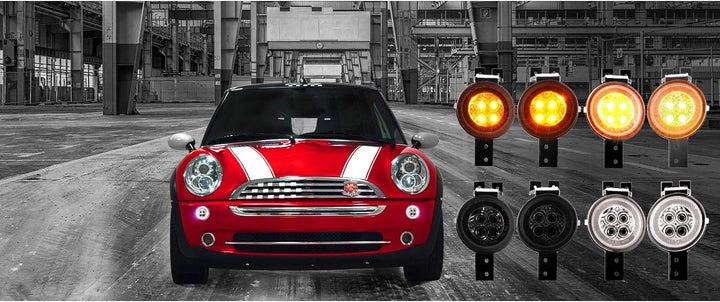LED Blinkleuchte Blinker mit Positionslicht Standlicht mit Zulassung Black Vision V-220102