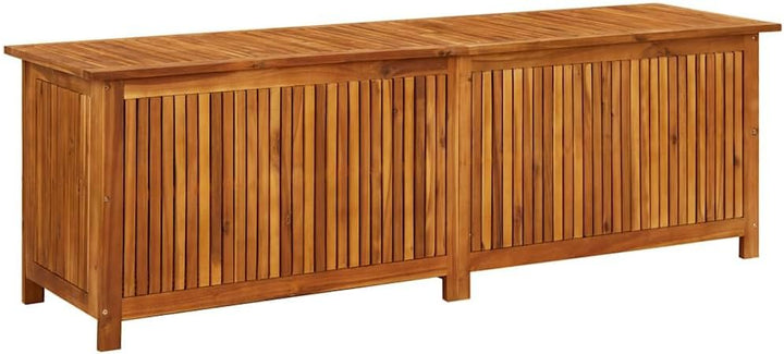 vidaXL Akazienholz Massiv Garten Aufbewahrungsbox Auflagenbox Kissenbox Gartenbox Gartentruhe Kissen
