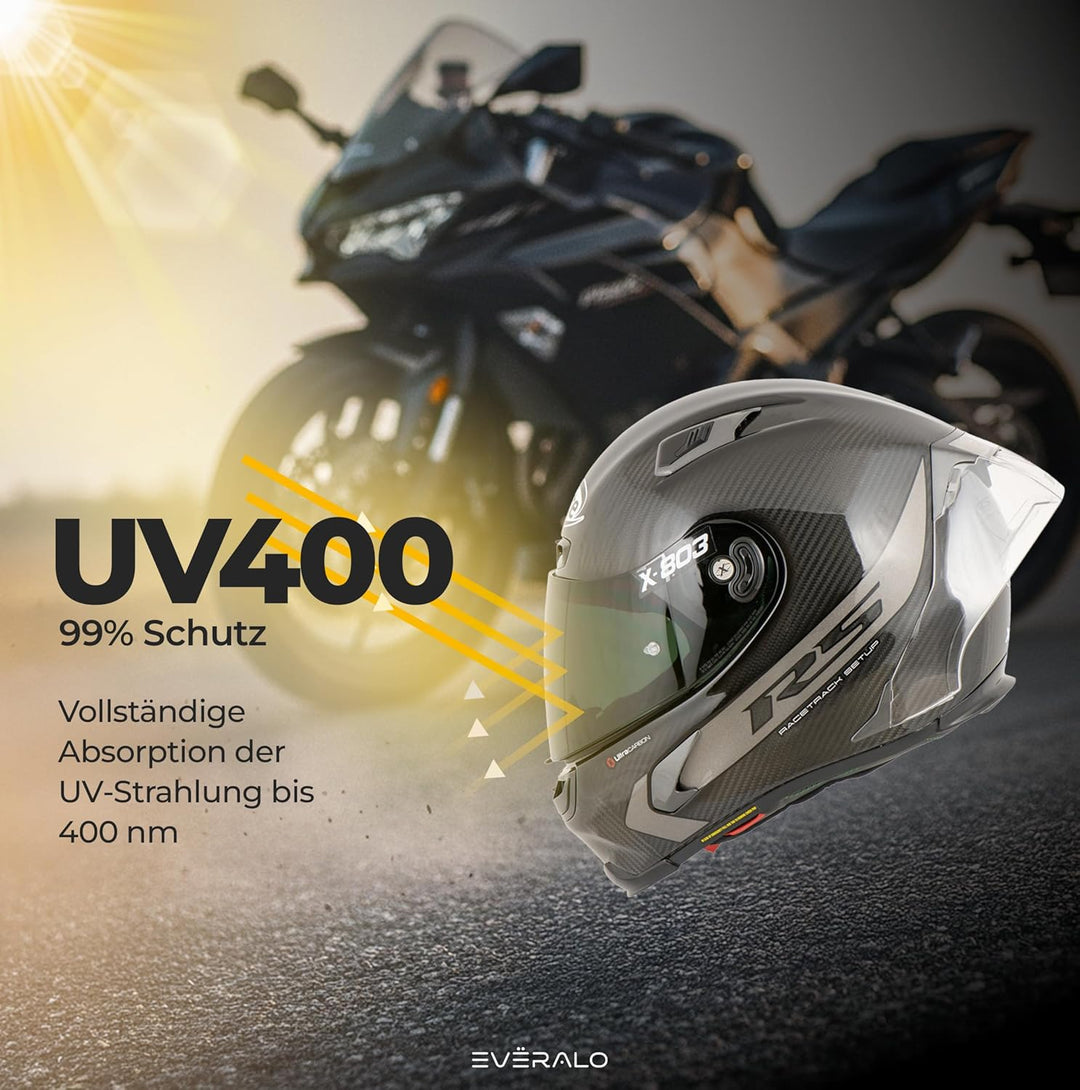 Everalo Kompatibel mit Xlite 802rr Visier - x803 - x802 - x802r - x702 - x661 - x603 - xsf 02 - Helm