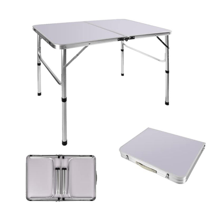 Klappbarer Campingtisch mit 2 verstellbaren Höhen (37/67 cm), Aluminium-Klapptisch, tragbarer Campin