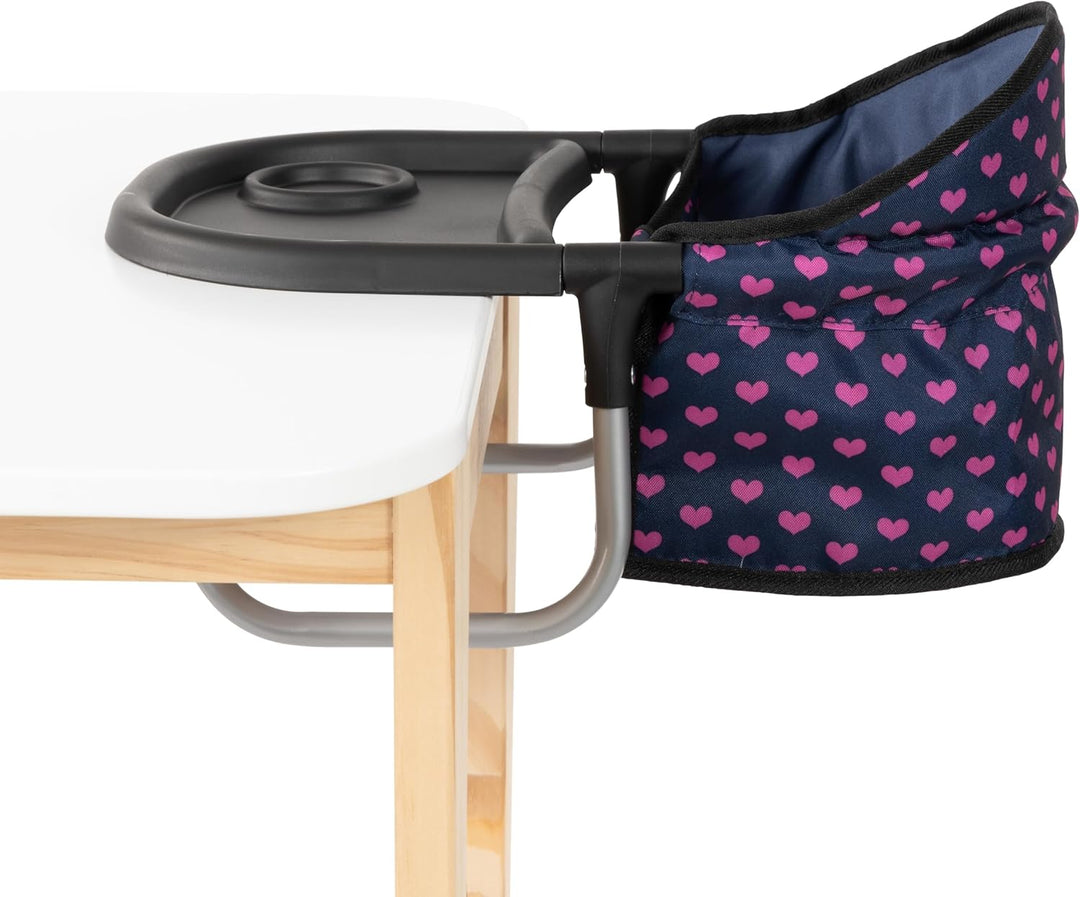 Bayer Design 65954AA Puppentischsitz, Sitz für Puppen mit intergiertem Tablett, für Puppen bis 46 cm