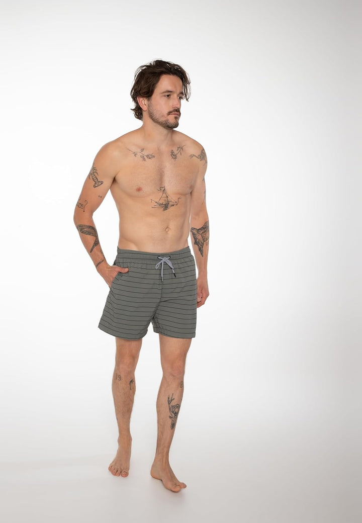 Protest Herren Beachshort Sharif S Grey Green, S Grey Green