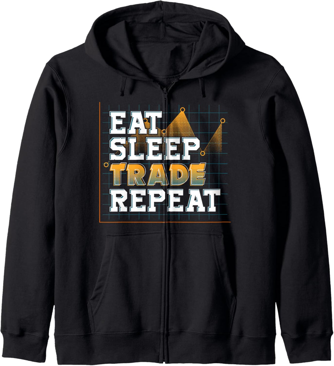 Funny Eat Sleep Trade Repeat Investors Trading Kapuzenjacke