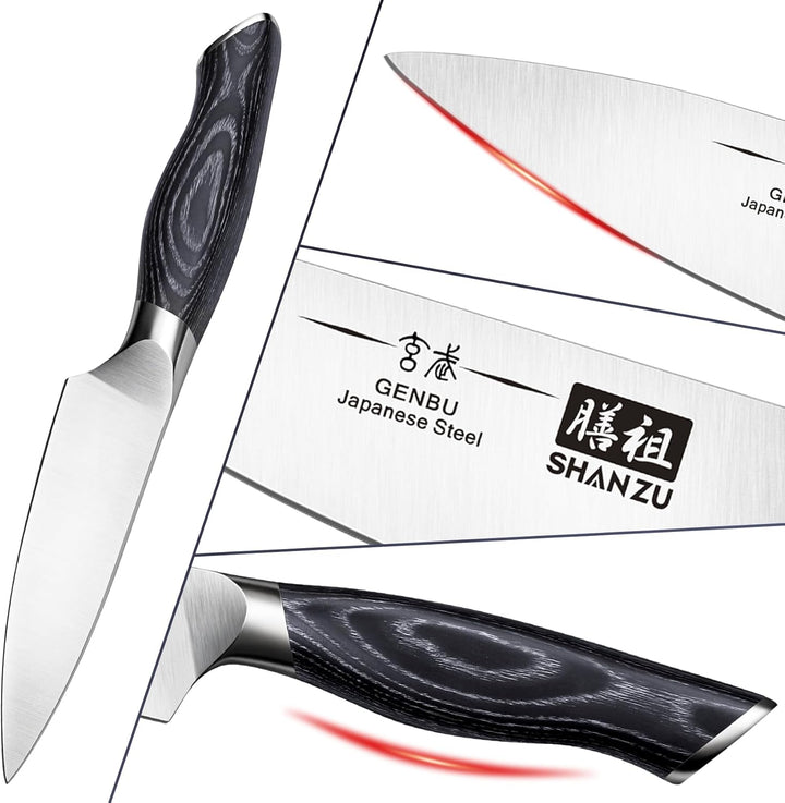 SHAN ZU Schälmesser Obstmesser Gemüsemesser Scharfe Profi Kochmesser Küchemesser Messer Klein aus Ho