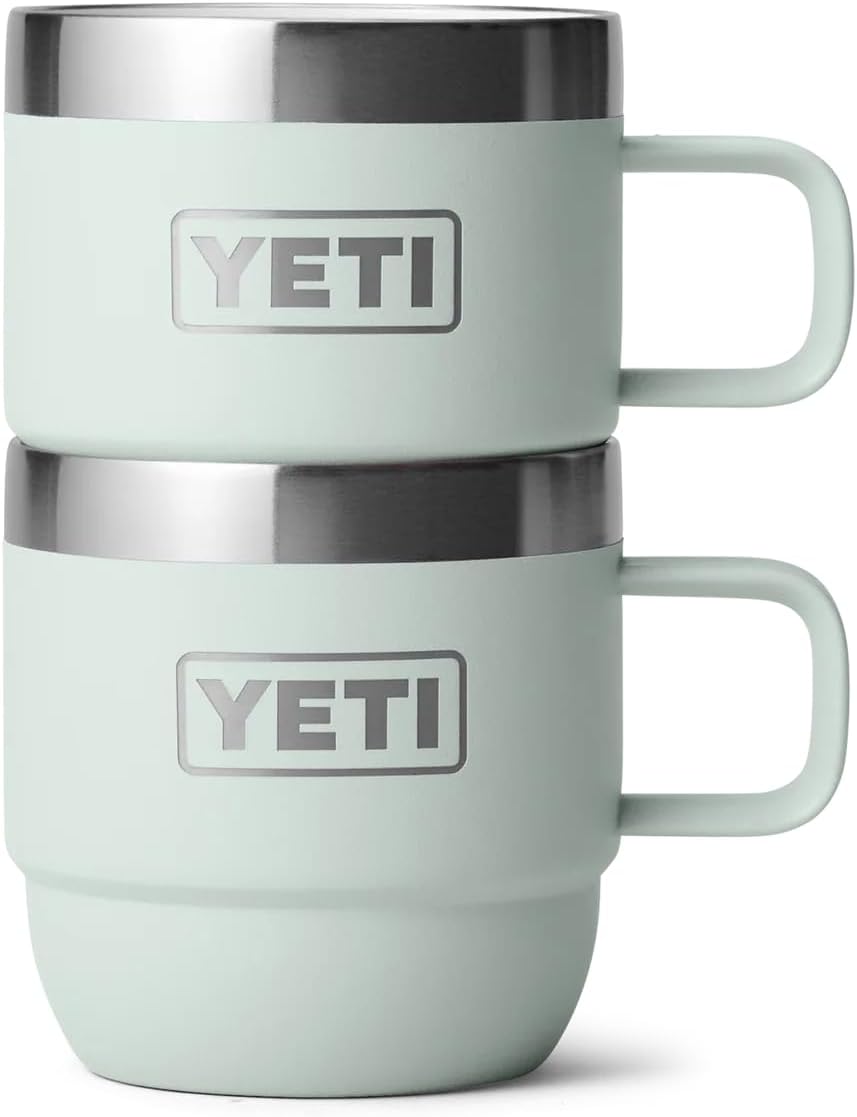 YETI Rambler Stapelbare Tasse Mit DuraSip Keramikbeschichtung, Ridgeline, 2 Pack 6 oz (177 ml), Ridg
