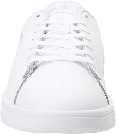 PUMA Unisex Smash V2 L Sneaker 45 EU Puma White Puma White, 45 EU Puma White Puma White