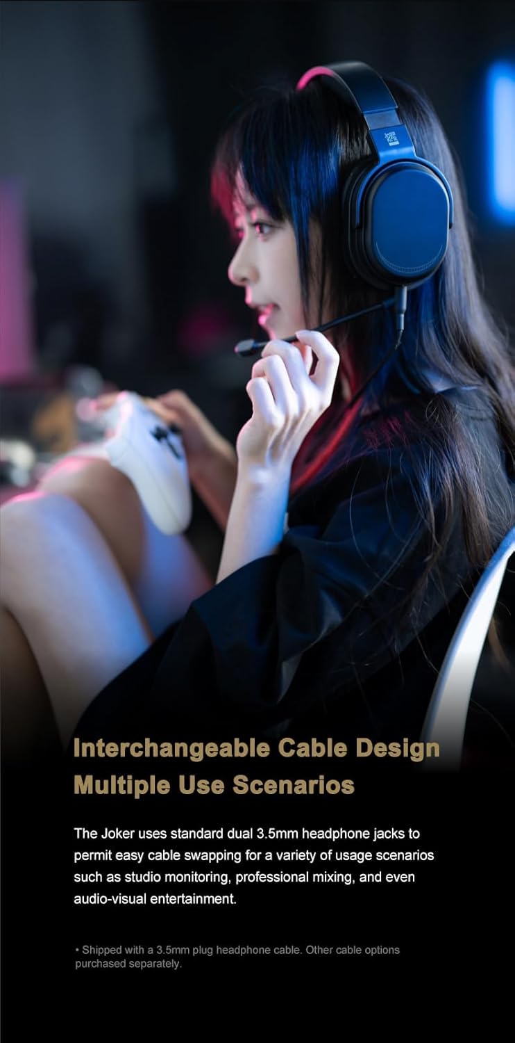 Moondrop Joker Kopfhörer, professionelle Überwachung, geschlossenes dynamisches Headset in voller Gr