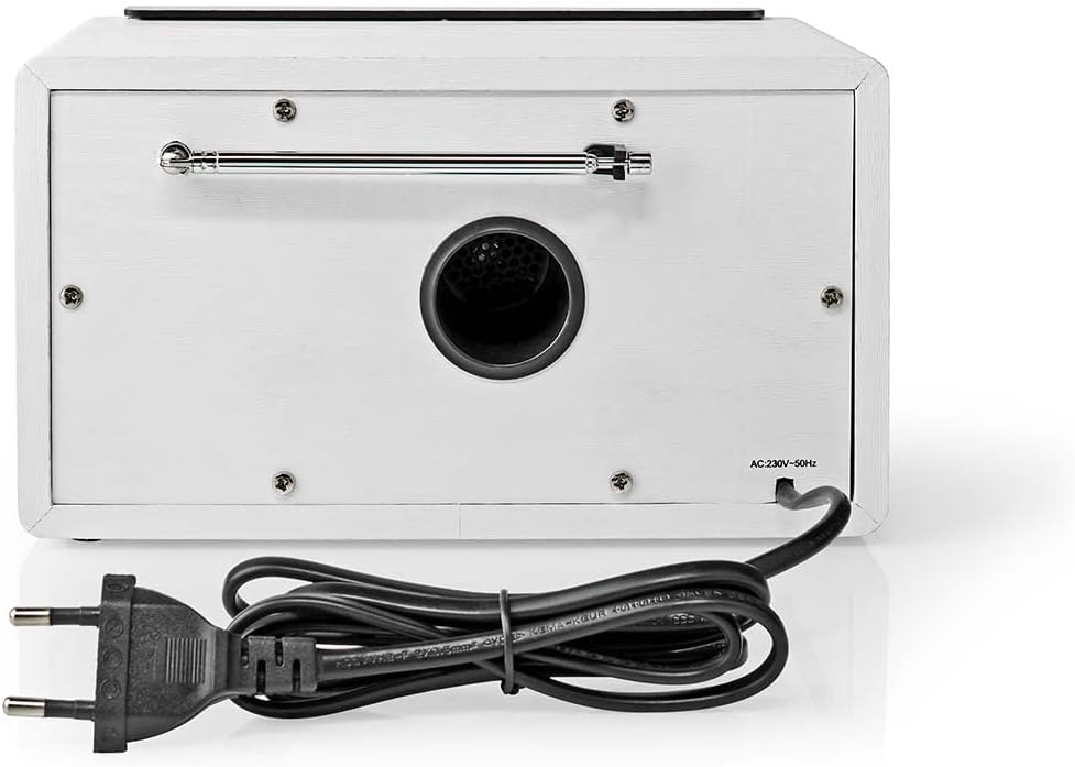 Nedis RDFM5110WT FM-Radio | Tisch Ausführumg | FM | Netzstromversorgung | Analog | 15 W | Silber/Wei
