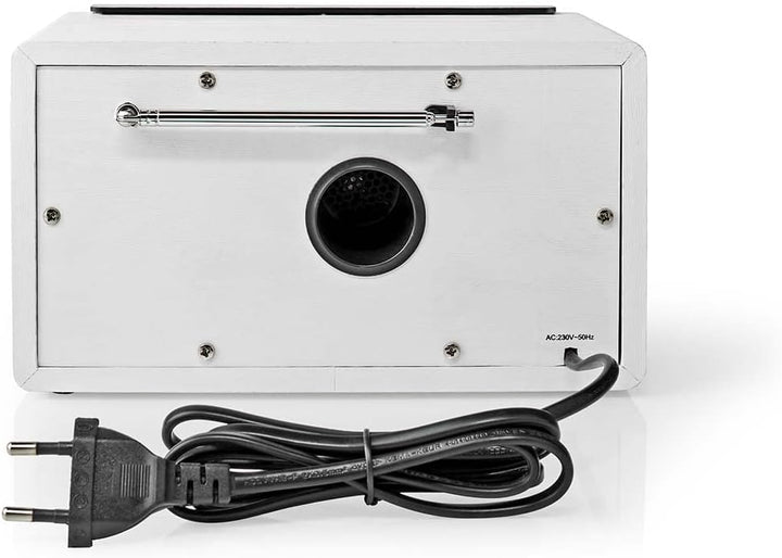 Nedis RDFM5110WT FM-Radio | Tisch Ausführumg | FM | Netzstromversorgung | Analog | 15 W | Silber/Wei