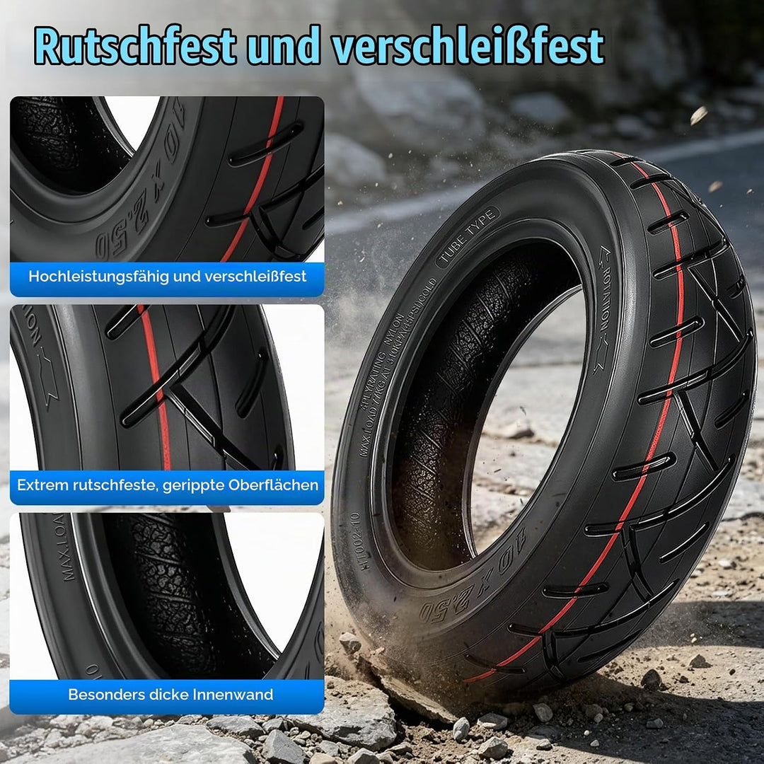 60/70-6.5 Schlauchlose Reifen 10 Zoll Reifen Tubeless für Ninebot Max G30/ G30D 2 / G30E 2 / G30P /