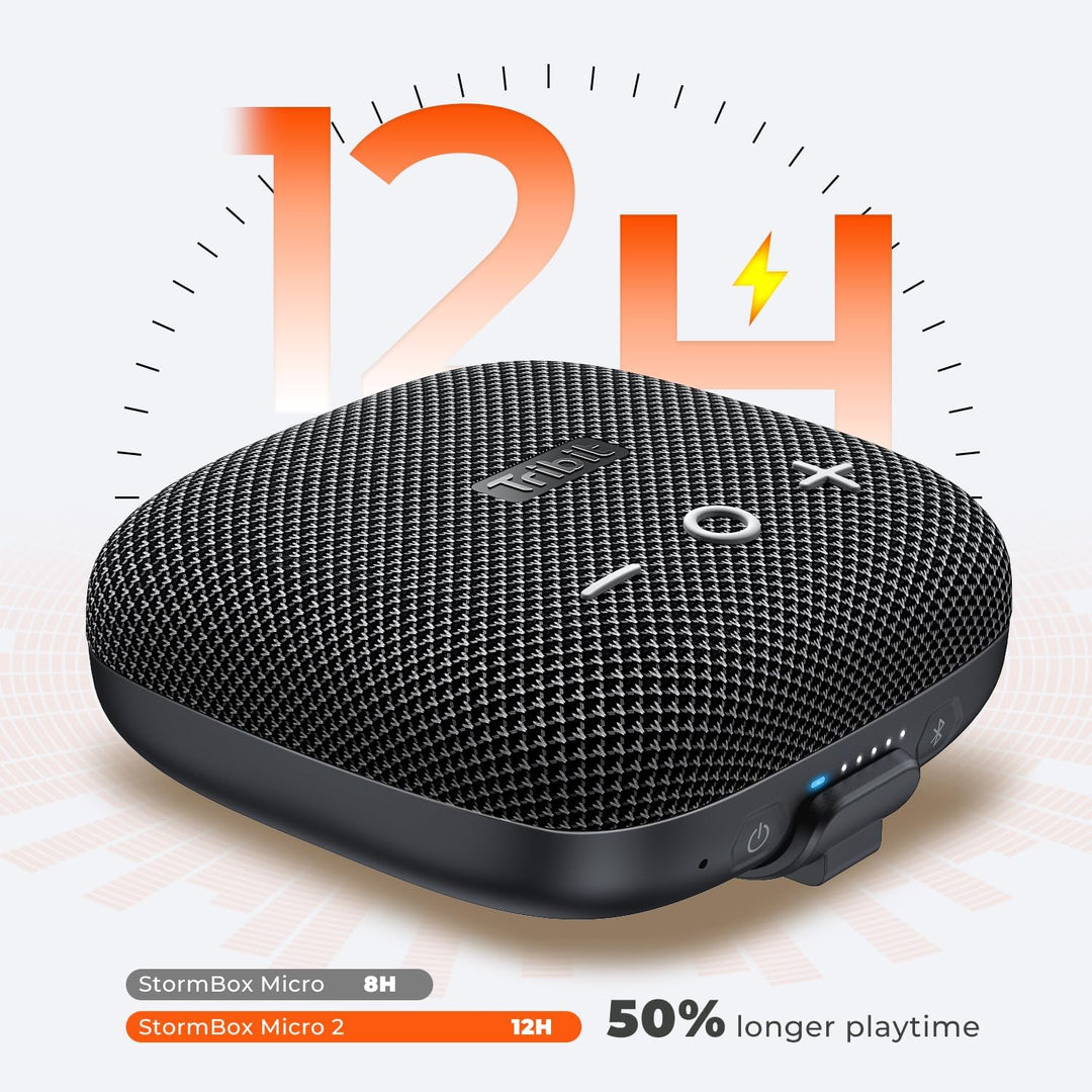 Tribit Bluetooth Portable Lautsprecher StormBox Micro 2 IP67 wasserdichte mit leistungsstarkem kabel