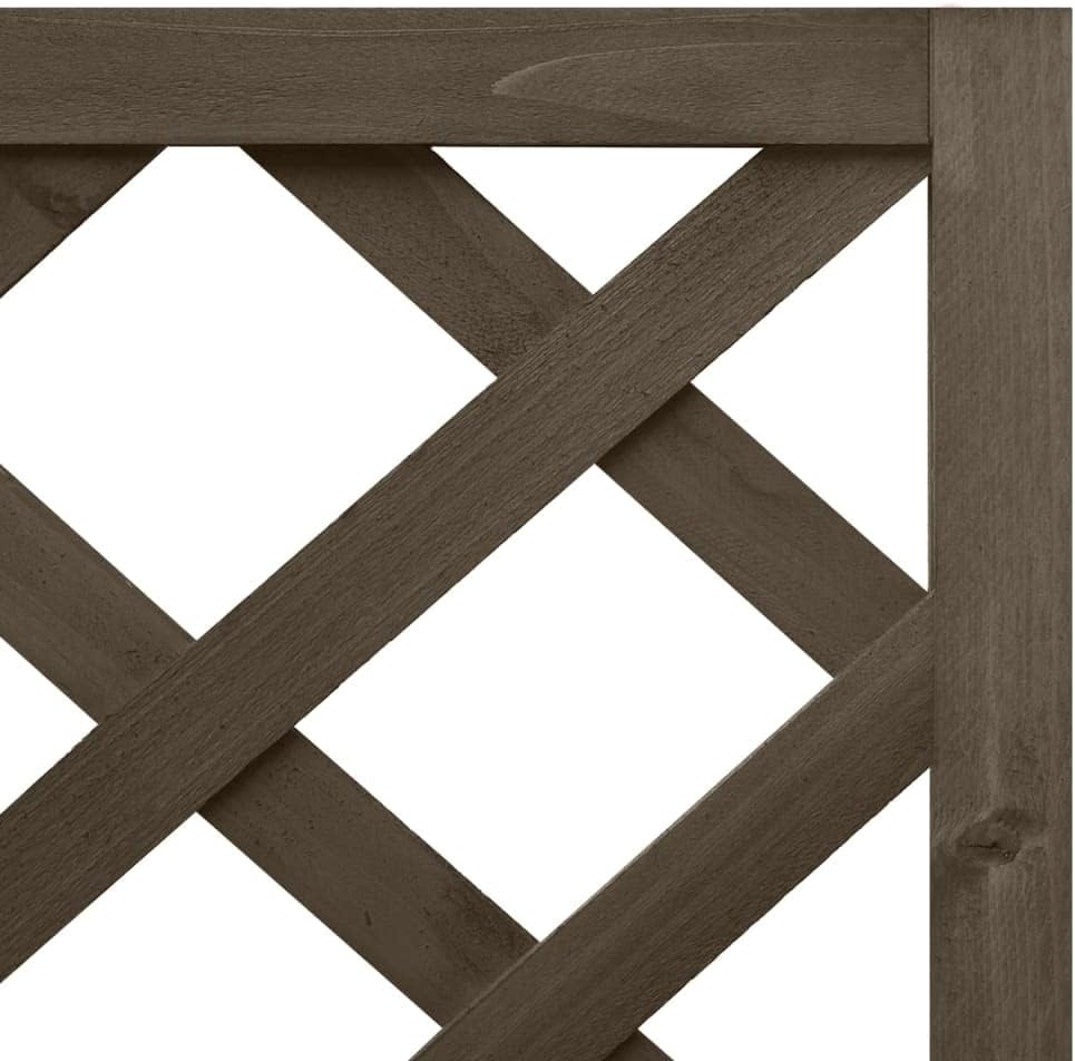 vidaXL Tannenholz Massiv Eck Spalier mit Pflanzkasten Rankgitter Rankhilfe Gartenspalier Blumenkübel