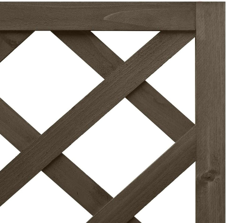 vidaXL Tannenholz Massiv Eck Spalier mit Pflanzkasten Rankgitter Rankhilfe Gartenspalier Blumenkübel