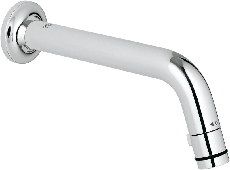 GROHE Universal Waschtisch, Wandauslaufventi, Ausladung 185mm, chrom 20203000, Silber, Silber