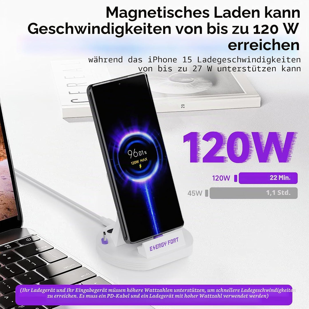 Magnetische Ladestation von Samsung, kompatibel mit den kabellosen Ladegeräten der Samsung Galaxy-Mo