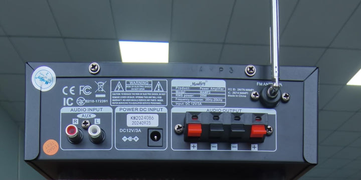 Moukey 2.0 Kanal Stereo Bluetooth Karaoke Verstärker, 100W Stereo Audio Verstärker Empfänger, Verstä