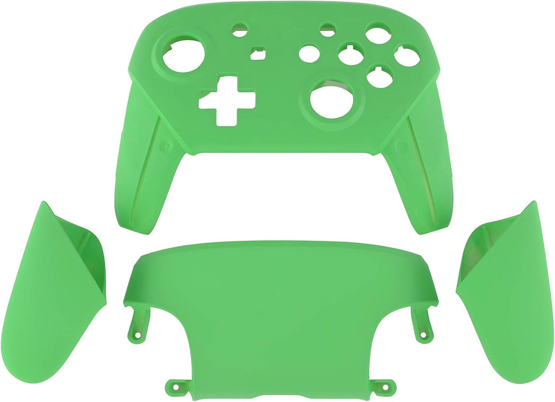 eXtremeRate Griff Hülle Set für Switch Pro Controller, Matt DIY-Ersatz Front Case/Rücken Gehäuse&Han