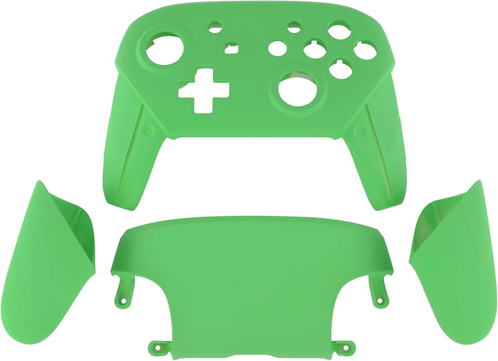 eXtremeRate Griff Hülle Set für Switch Pro Controller, Matt DIY-Ersatz Front Case/Rücken Gehäuse&Han