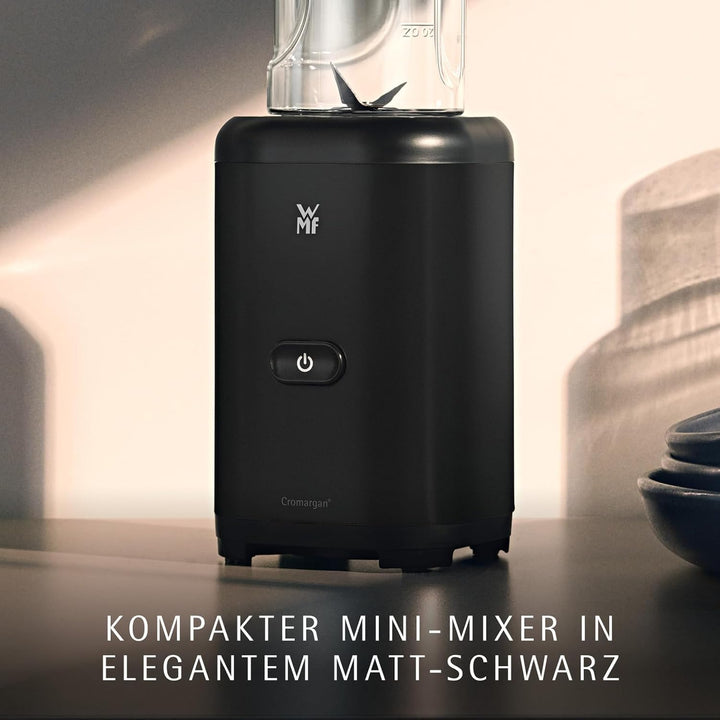 WMF Kult X Mix & Go – Smoothie Maker & Mixer to Go, kompakter Standmixer 300 W mit 0,6 L Tritan-Flas