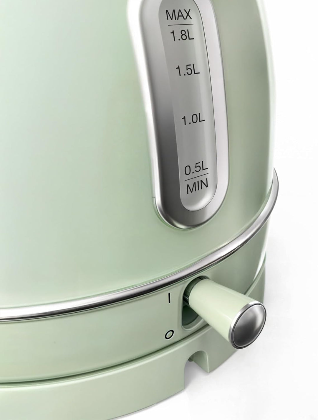 SWEISS Vintage Wasserkocher KTL7 1,8L, Praktische kompakte Edelstahl 2200W, Schnelles Kochen, Sichtb