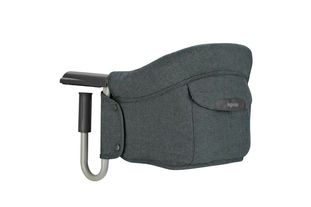 Inglesina Fast, Klappbarer Tischsitz, Dunkelgrau (Charcoal Grey), Leicht zu Transportieren, Waschbar