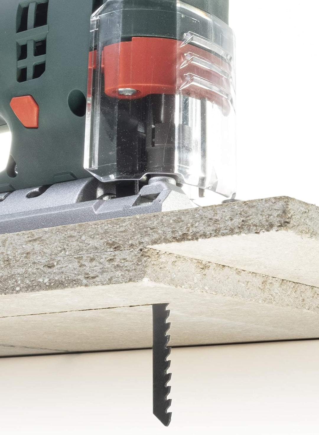 wolfcraft 2384000 Stichsägeblatt HM 100 mm I T-Schaft I schneller, grober Schnitt für Porenbeton, Gi