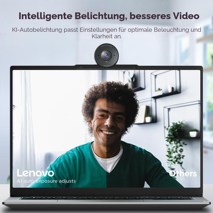Lenovo Webcam 2 Mp 1920 X 1080 Pixels USB 2.0 Black, 4XC1Q44952