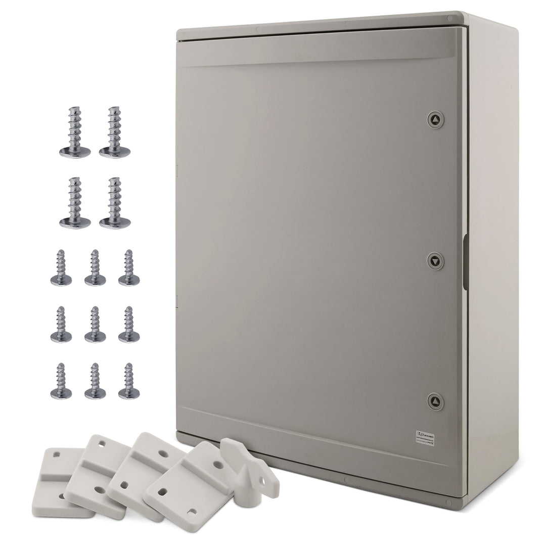 BOXEXPERT® Verteilerkasten aussen wasserdicht [ABS Kunststoff IP65 Gehäuse] grau (Serie Fleet) 800x6