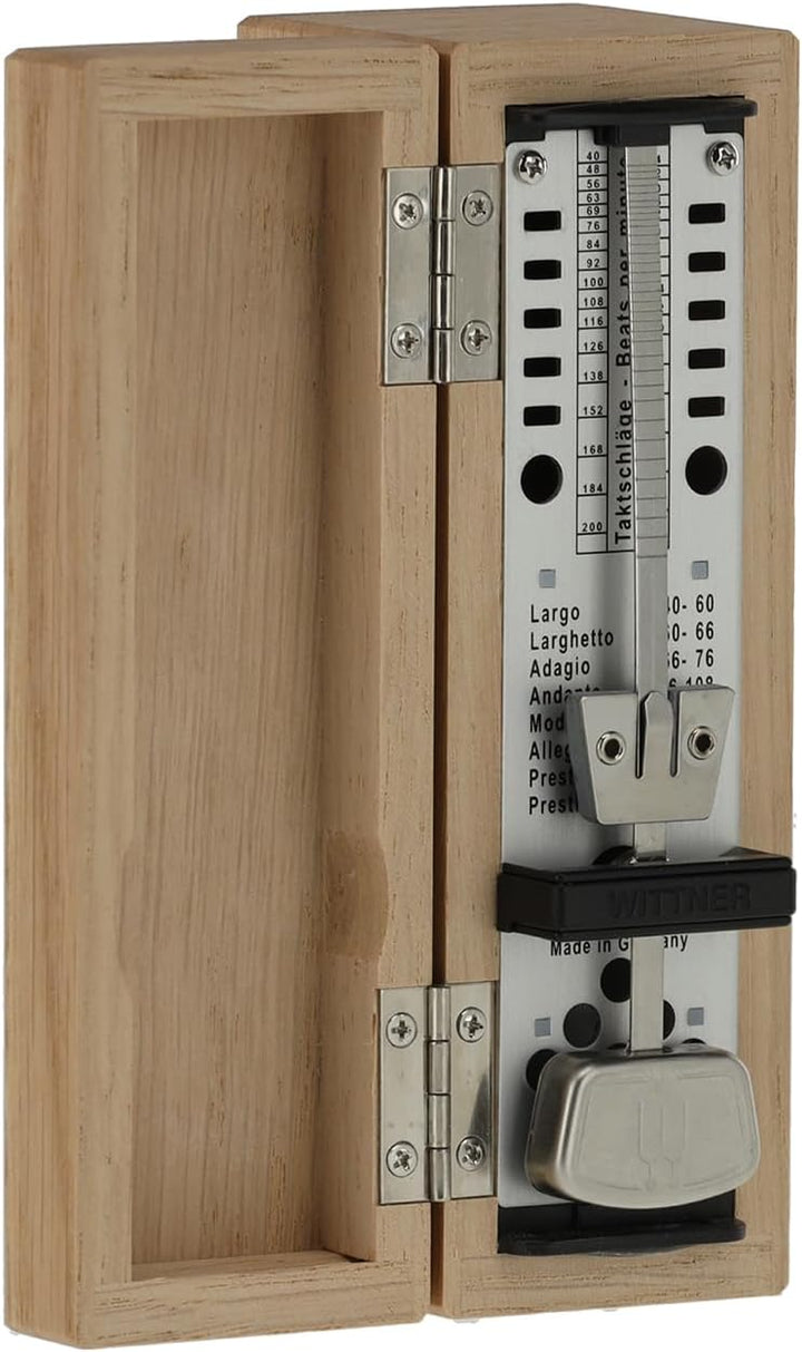 Wittner Metronom 880250 Holzgehäuse ohne Glocke Taktell Super Mini eiche matt, eiche matt